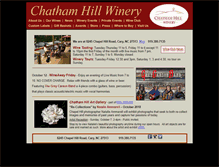 Tablet Screenshot of chathamhillwine.com